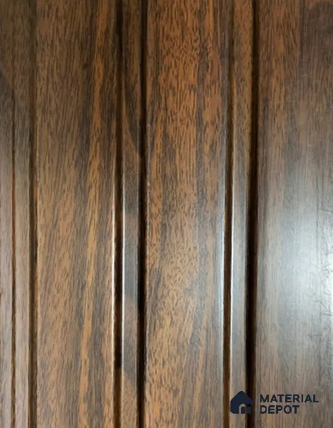 Brown Wooden Louver PN 01437 8 ft x 5 inch Charcoal Panel - 12 mm | Suitable for Feature Wall, TV Unit & Living Room | Width is Subjected to 5% Variation