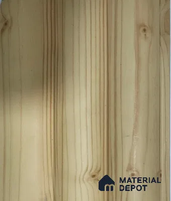 Cream Wooden Louver PN 01441 8 ft x 5 inch Charcoal Panel - 12 mm | Suitable for Feature Wall, TV Unit & Living Room | Width is Subjected to 5% Variation