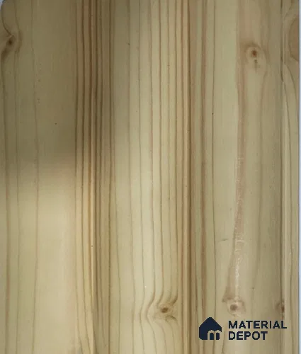Cream Wooden Louver PN 01441 8 ft x 5 inch Charcoal Panel - 12 mm | Suitable for Feature Wall, TV Unit & Living Room | Width is Subjected to 5% Variation