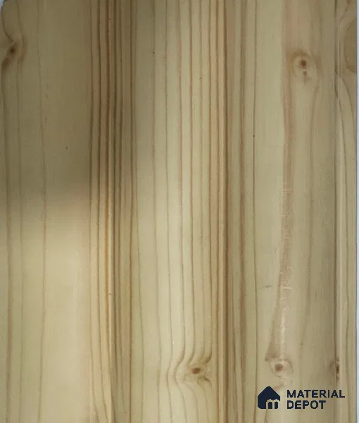 Cream Wooden Louver PN 01441 8 ft x 5 inch Charcoal Panel - 12 mm | Suitable for Feature Wall, TV Unit & Living Room | Width is Subjected to 5% Variation