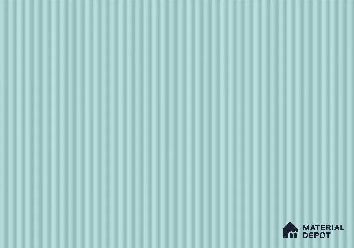 Seafoam Blue Fluted Solid Color LM 18848 8 ft x 4 ft Texture Finish Decorative Laminate - 0.8 mm | Suitable for TV Unit,Wardrobe, Kitchen Cabinets