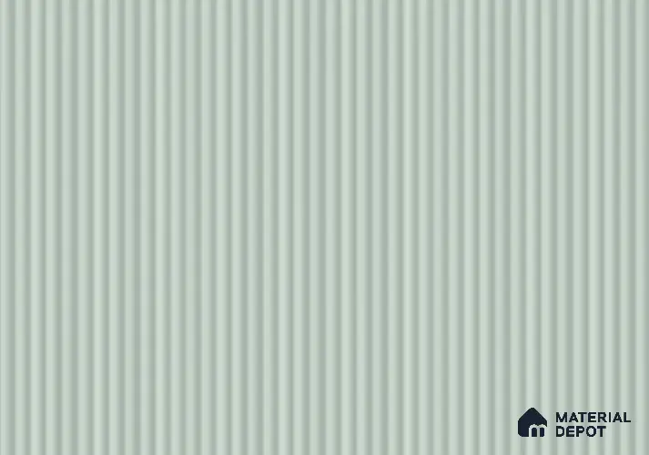 Sea Green Fluted Solid Color LM 18849 8 ft x 4 ft Texture Finish Decorative Laminate - 0.8 mm | Suitable for TV Unit,Wardrobe, Kitchen Cabinets