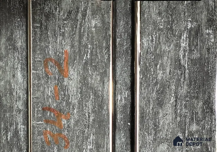Grey Stone Louver PN 01444 8 ft x 5 inch Charcoal Panel - 12 mm | Suitable for Feature Wall, TV Unit & Living Room | Width is Subjected to 5% Variation