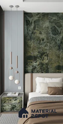 Grey Marble Look LM 23340 Rugged Slate 8 ft x 4 ft High Gloss Finish 6H Anti Scratch Acrylic Laminate - 1.5 mm | Suitable for Kitchen Cabinet, TV Unit, Wardrobe