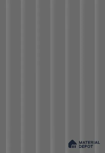 Force Grey Fluted Solid Color SGE 3 8 ft x 4 ft Texture Finish Decorative Laminate - 1 mm | Suitable for TV Unit,Wardrobe, Kitchen Cabinets