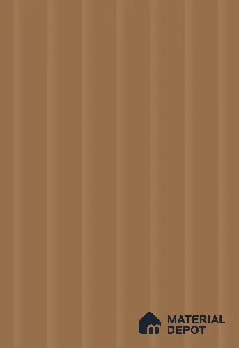 Mud Brown Fluted Solid Color SGE 4 8 ft x 4 ft Texture Finish Decorative Laminate - 1 mm | Suitable for TV Unit,Wardrobe, Kitchen Cabinets