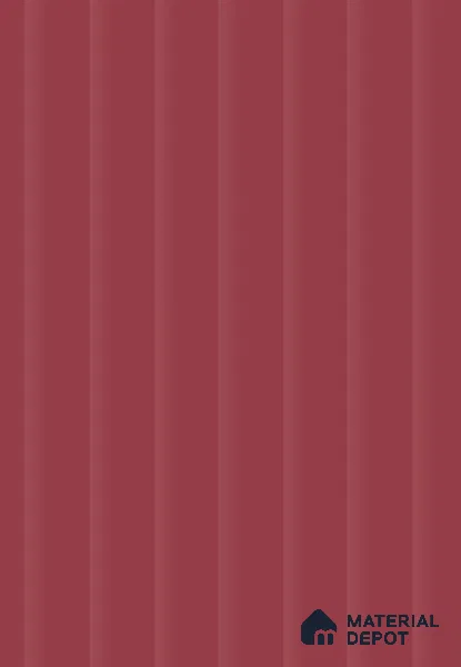 Burgundy Red Fluted Solid Color SGE 6 8 ft x 4 ft Texture Finish Decorative Laminate - 1 mm | Suitable for TV Unit,Wardrobe, Kitchen Cabinets