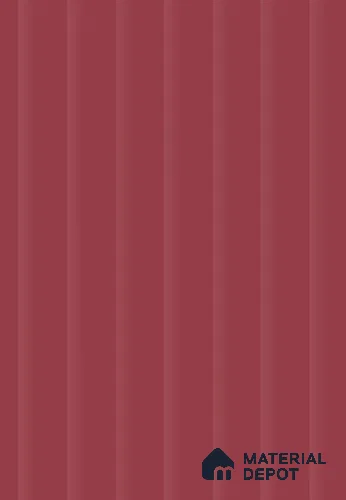 Burgundy Red Fluted Solid Color SGE 6 8 ft x 4 ft Texture Finish Decorative Laminate - 1 mm | Suitable for TV Unit,Wardrobe, Kitchen Cabinets