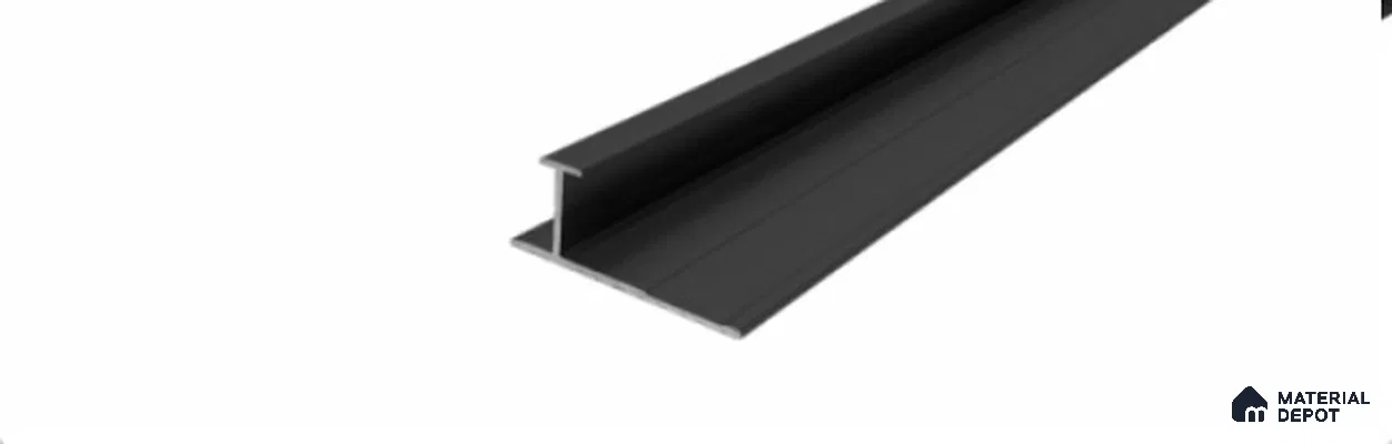 T Profile 25X12 mm Wall Profile Join (Thick Metal Line) 10 ft length