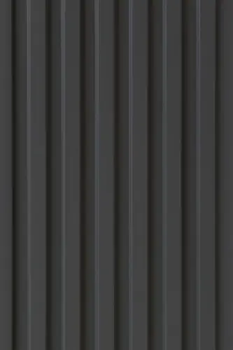 PN 02318 B Charcoal Grey 9 ft x 0.5 ft Fluted CPC Board - 8 mm