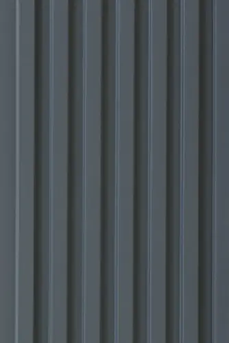 PN 02316 B Cadet Blue 9 ft x 0.5 ft Fluted CPC Board - 8 mm