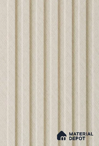 Beige Stone Louver PN 02326 B 9 ft x 6 inch CPC Panel - 8 mm | Suitable for Feature Wall, TV Unit & Living Room | Width is Subjected to 5% Variation