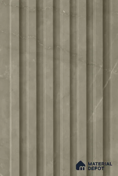 Brown Stone Louver PN 02323 B 9 ft x 6 inch CPC Panel - 8 mm | Suitable for Feature Wall, TV Unit & Living Room | Width is Subjected to 5% Variation