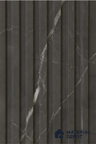 Grey Stone Louver PN 02324 B 9 ft x 6 inch CPC Panel - 8 mm | Suitable for Feature Wall, TV Unit & Living Room | Width is Subjected to 5% Variation