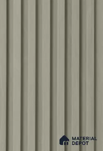 Grey Plain Colour Louver PN 02310 B 9 ft x 6 inch CPC Panel - 8 mm | Suitable for Feature Wall, TV Unit & Living Room | Width is Subjected to 5% Variation