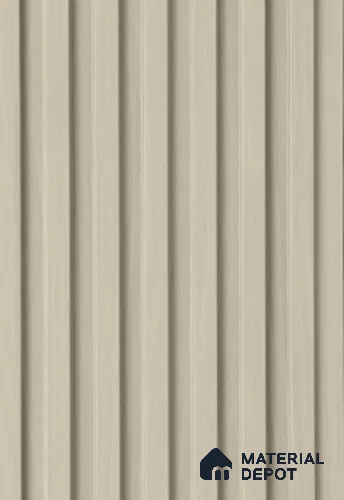 Beige Plain Colour Louver PN 02311 B 9 ft x 6 inch CPC Panel - 8 mm | Suitable for Feature Wall, TV Unit & Living Room | Width is Subjected to 5% Variation