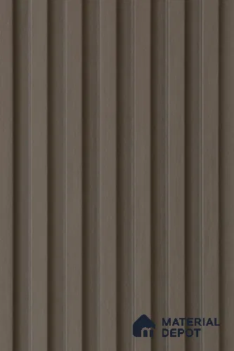Brown Plain Colour Louver PN 02312 B 9 ft x 6 inch CPC Panel - 8 mm | Suitable for Feature Wall, TV Unit & Living Room | Width is Subjected to 5% Variation
