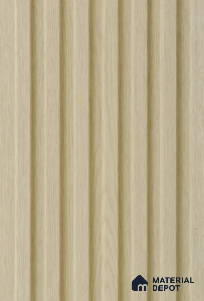 Beige Wooden Louver PN 02309 B 9 ft x 6 inch CPC Panel - 8 mm | Suitable for Feature Wall, TV Unit & Living Room | Width is Subjected to 5% Variation