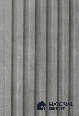 Grey Stone Louver PN 02322 B 9 ft x 6 inch CPC Panel - 8 mm | Suitable for Feature Wall, TV Unit & Living Room | Width is Subjected to 5% Variation