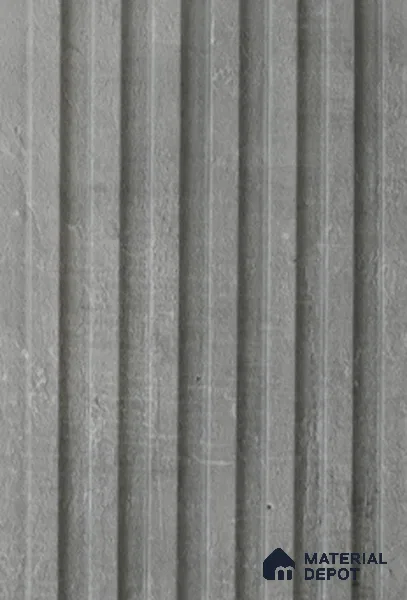 Grey Stone Louver PN 02322 B 9 ft x 6 inch CPC Panel - 8 mm | Suitable for Feature Wall, TV Unit & Living Room | Width is Subjected to 5% Variation