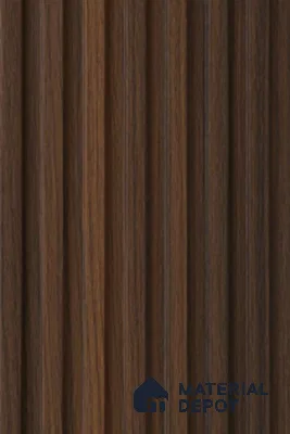 Brown Wooden Louver PN 02305 B 9 ft x 6 inch CPC Panel - 8 mm | Suitable for Feature Wall, TV Unit & Living Room | Width is Subjected to 5% Variation