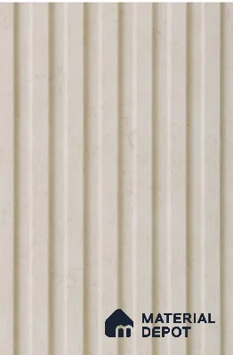 White Wooden Louver PN 02304 B 9 ft x 6 inch CPC Panel - 8 mm | Suitable for Feature Wall, TV Unit & Living Room | Width is Subjected to 5% Variation