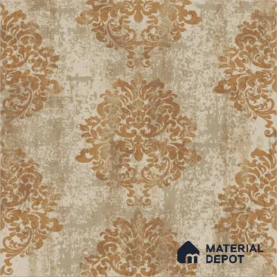 2002 | 10 Meter x 21 Inches Damask Look Wallpaper - 57.41 Sq. Ft. | Minimum 15% wastage during installation