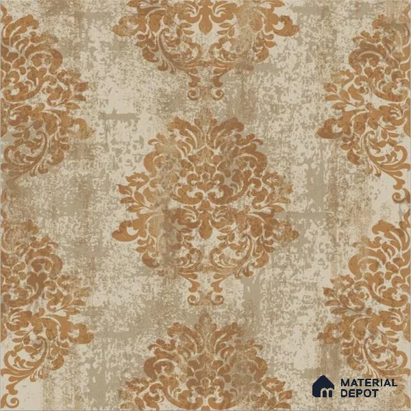 2002 | 10 Meter x 21 Inches Damask Look Wallpaper - 57.41 Sq. Ft. | Minimum 15% wastage during installation