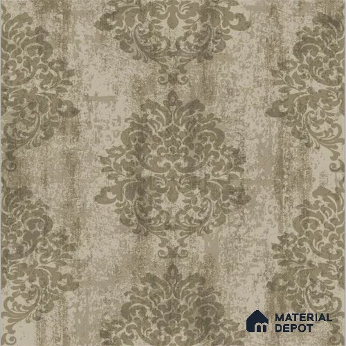 2003 | 10 Meter x 21 Inches Damask Look Wallpaper - 57.41 Sq. Ft. | Minimum 15% wastage during installation