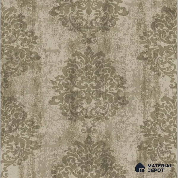 2003 | 10 Meter x 21 Inches Damask Look Wallpaper - 57.41 Sq. Ft. | Minimum 15% wastage during installation