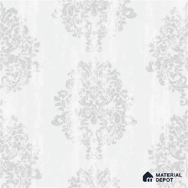 2004 | 10 Meter x 21 Inches Damask Look Wallpaper - 57.41 Sq. Ft. | Minimum 15% wastage during installation