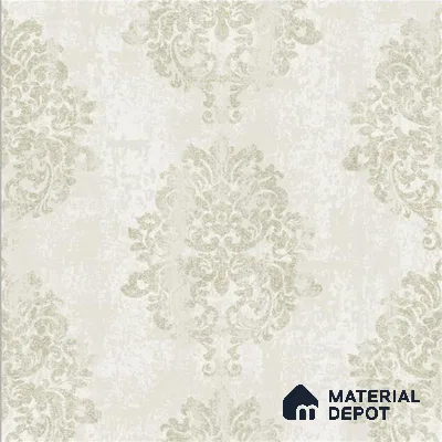 2005 | 10 Meter x 21 Inches Damask Look Wallpaper - 57.41 Sq. Ft. | Minimum 15% wastage during installation