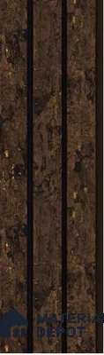 Brown Wooden Louver S5 156 8 ft x 4.9 inch Charcoal Panel - 12 mm | Suitable for Feature Wall, TV Unit & Living Room | Width is Subjected to 5% Variation