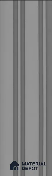Grey Plain Colour Louver S5 157 8 ft x 4.9 inch Charcoal Panel - 12 mm | Suitable for Feature Wall, TV Unit & Living Room | Width is Subjected to 5% Variation