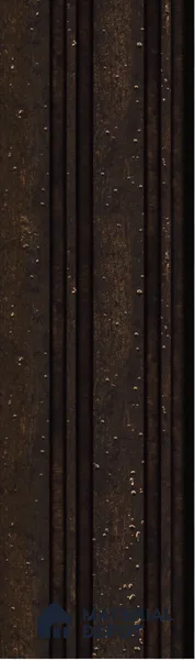 Brown Wooden Louver S5 161 8 ft x 4.9 inch Charcoal Panel - 12 mm | Suitable for Feature Wall, TV Unit & Living Room | Width is Subjected to 5% Variation