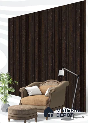 Brown Wooden Louver S5 161 8 ft x 4.9 inch Charcoal Panel - 12 mm | Suitable for Feature Wall, TV Unit & Living Room | Width is Subjected to 5% Variation