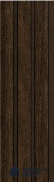 Brown Wooden Louver S5 165 8 ft x 4.9 inch Charcoal Panel - 12 mm | Suitable for Feature Wall, TV Unit & Living Room | Width is Subjected to 5% Variation