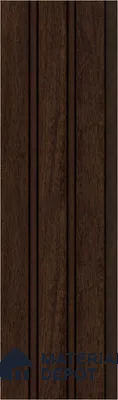 Brown Wooden Louver S5 168 8 ft x 4.9 inch Charcoal Panel - 12 mm | Suitable for Feature Wall, TV Unit & Living Room | Width is Subjected to 5% Variation