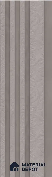 Cream Stone Louver S5 177 8 ft x 4.9 inch Charcoal Panel - 12 mm | Suitable for Feature Wall, TV Unit & Living Room | Width is Subjected to 5% Variation