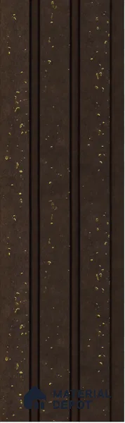 Brown Metallic Louver S5 180 8 ft x 4.9 inch Charcoal Panel - 12 mm | Suitable for Feature Wall, TV Unit & Living Room | Width is Subjected to 5% Variation