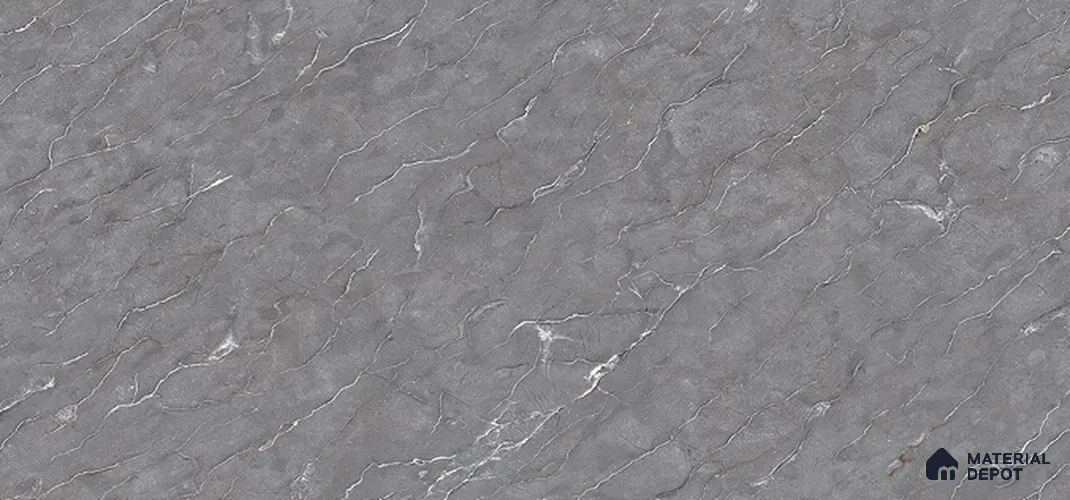 Marble Look Floor & Wall Tile TL 07725 El Wakefield Nero 4 ft x 2 ft Vitrified Glossy Finish Tile - 9 mm | Random 4 | Suitable for Living Room, Bedroom, Bathroom & Kitchen
