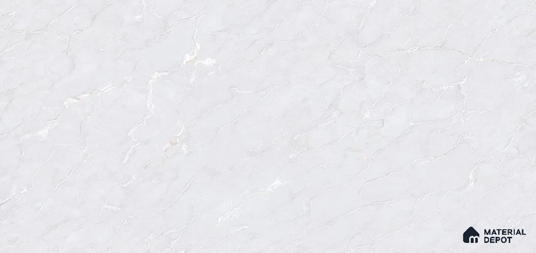 Marble Look Floor & Wall Tile TL 07725 B El Wakefield Silver 4 ft x 2 ft Vitrified Glossy Finish Tile - 9 mm | Random 4 | Suitable for Living Room, Bedroom, Bathroom & Kitchen