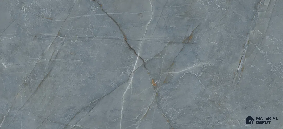 Marble Look Floor & Wall Tile TL 07730 Tuscany Blue 4 ft x 2 ft Vitrified Glossy Finish Tile - 9 mm |  Random 3 | Suitable for Living Room, Bedroom, Bathroom & Kitchen