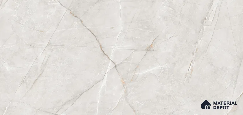 Marble Look Floor & Wall Tile TL 07730 B Tuscany Silver 4 ft x 2 ft Vitrified Glossy Finish Tile - 9 mm |  Random 3 | Suitable for Living Room, Bedroom, Bathroom & Kitchen