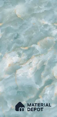 Marble Look Floor & Wall Tile TL 07817 Penelop Aqua 4 ft x 2 ft Vitrified Glossy Finish Tile - 9 mm |  Random 4 | Suitable for Living Room, Bedroom, Bathroom & Kitchen