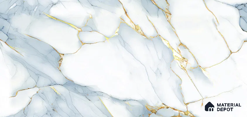 Marble Look Wall & Floor Tile TL 10009 El Sp-9042 4 ft x 2 ft Vitrified Glossy Finish Tile - 9 mm | Suitable for Living Room, Bedroom, Bathroom & Kitchen