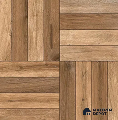 Wood Look Floor Tile TL 07766 1102 1.31 ft x 1.31 ft Vitrified Matte Finish Tile - 11 mm | Suitable for Outdoor Parking, Terrace, Balcony | Pattern Alignment May Vary | 2-3 mm Spacer is Mandatory