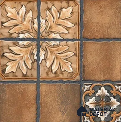 Stone Look Floor Tile TL 07775 5167 1.31 ft x 1.31 ft Vitrified Matte Finish Tile - 11 mm | Suitable for Outdoor Parking, Terrace, Balcony | Pattern Alignment May Vary | 2-3 mm Spacer is Mandatory