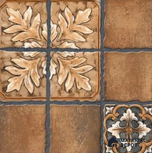 Stone Look Floor Tile TL 07775 5167 1.31 ft x 1.31 ft Vitrified Matte Finish Tile - 11 mm | Suitable for Outdoor Parking, Terrace, Balcony | Pattern Alignment May Vary | 2-3 mm Spacer is Mandatory