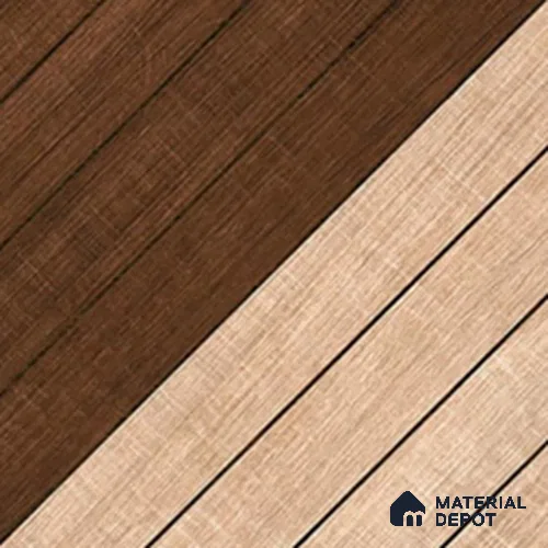 Wood Look Floor Tile TL 07765 1098 1.31 ft x 1.31 ft Vitrified Matte Finish Tile - 11 mm | Suitable for Outdoor Parking, Terrace, Balcony | Pattern Alignment May Vary | 2-3 mm Spacer is Mandatory